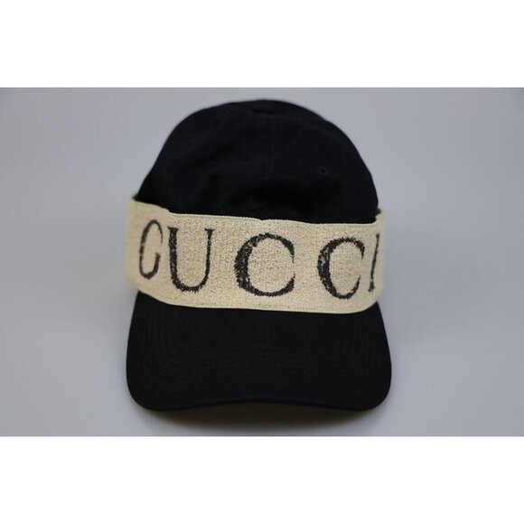 NWT Gucci unisex baseball hat with gucci headban in black size M main image 10